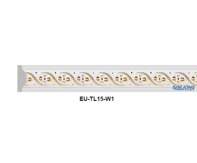 phào chỉ hàn quốc ps EU-TL15-W1 trắng vàng