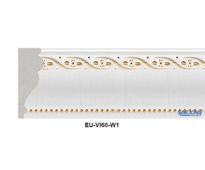 phào chỉ hàn quốc lưng EU-VI60-W 60mm