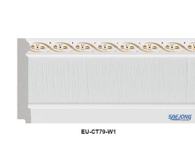 phào chỉ len tường EU-CT79-W 79mm