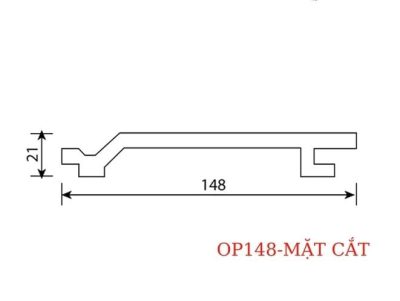 TẤM ỐP GỖ NHỰA OP148 MC 148MM