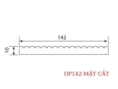 THANH ĐA NĂNG GỖ NHỰA OP142 MC 142MM