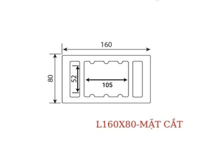THANH LAM GỖ NHỰA L160X80 MC 160x80mm