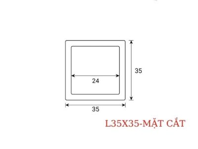 THANH LAM GỖ NHỰA L35X35 MC 35x35mm