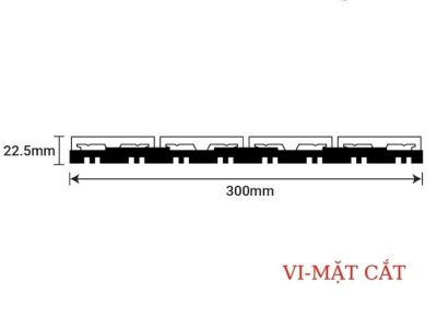 VĨ GỖ NHỰA VI300 MC 300X300MM