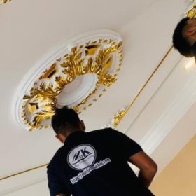 Phào Chỉ PU Dát Vàng 07