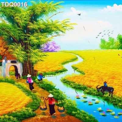 Tranh sơn dầu đồng quê 16