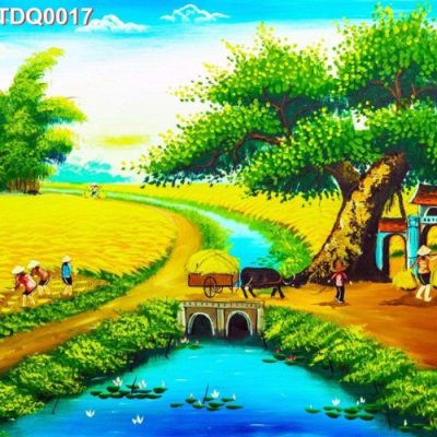 Tranh sơn dầu đồng quê 17