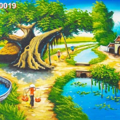 Tranh sơn dầu đồng quê 19