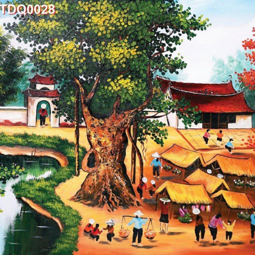 Tranh sơn dầu đồng quê 28