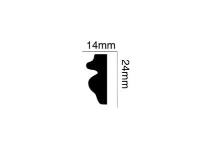 Chỉ khung tranh PU OZ-B001 MC 24mm