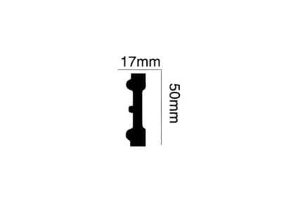 Chỉ Tường PU Hoa Văn OZ-B010 mc 50mm